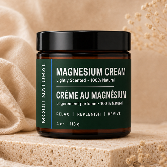 MODII Natural Magnesium Body Cream, Lemongrass - 113g