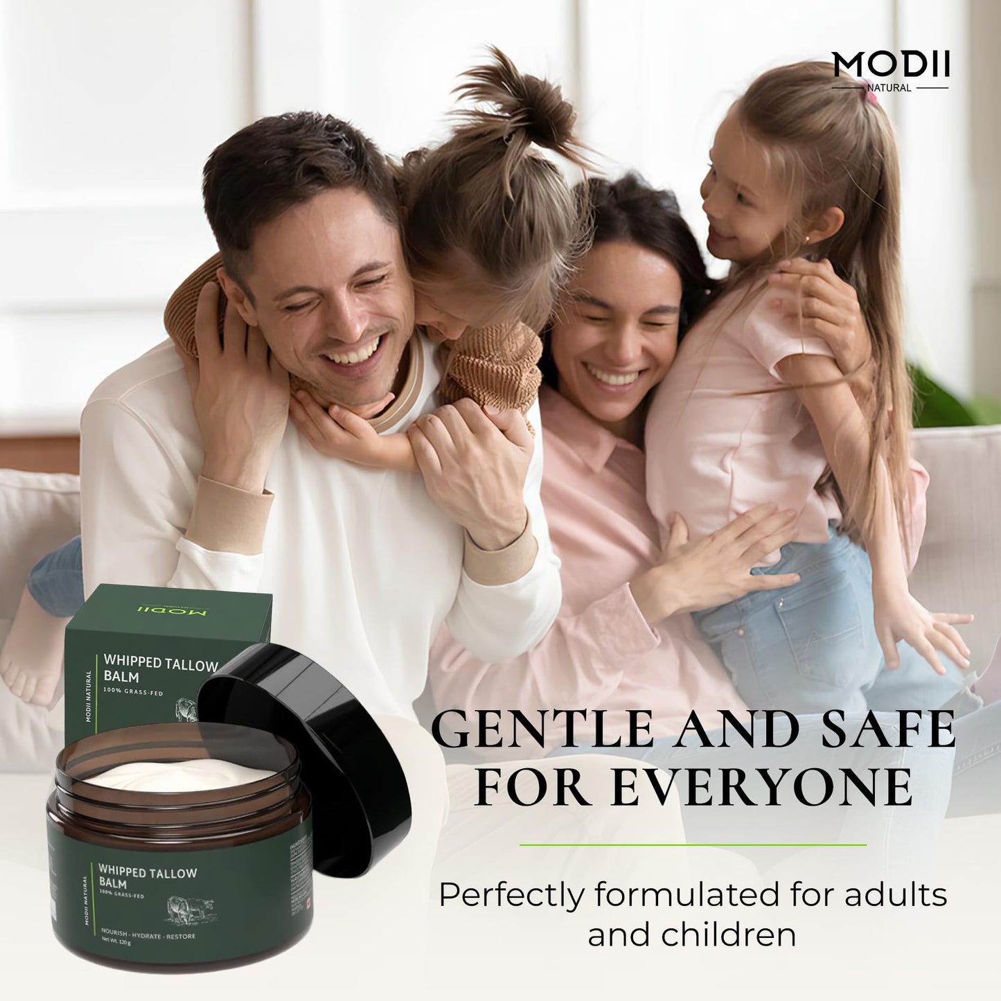 MODII Natural Whipped Tallow Balm