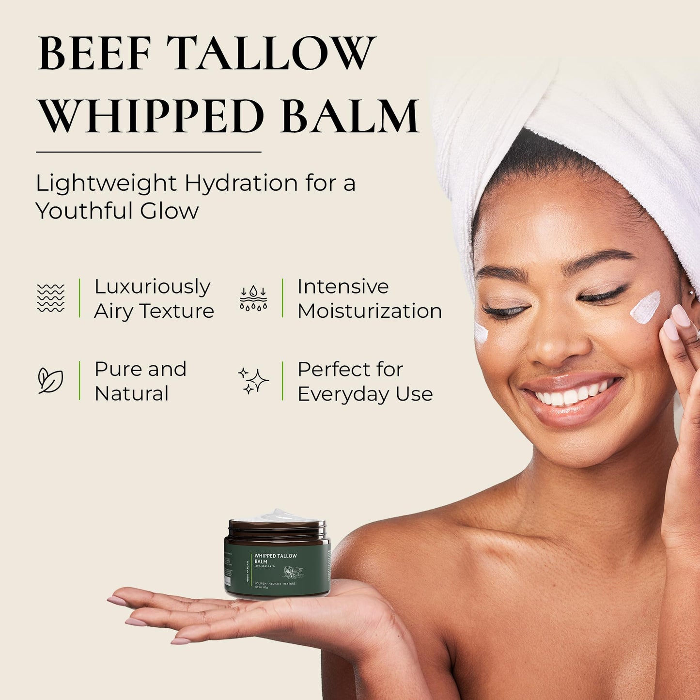 MODII Natural Whipped Tallow Balm