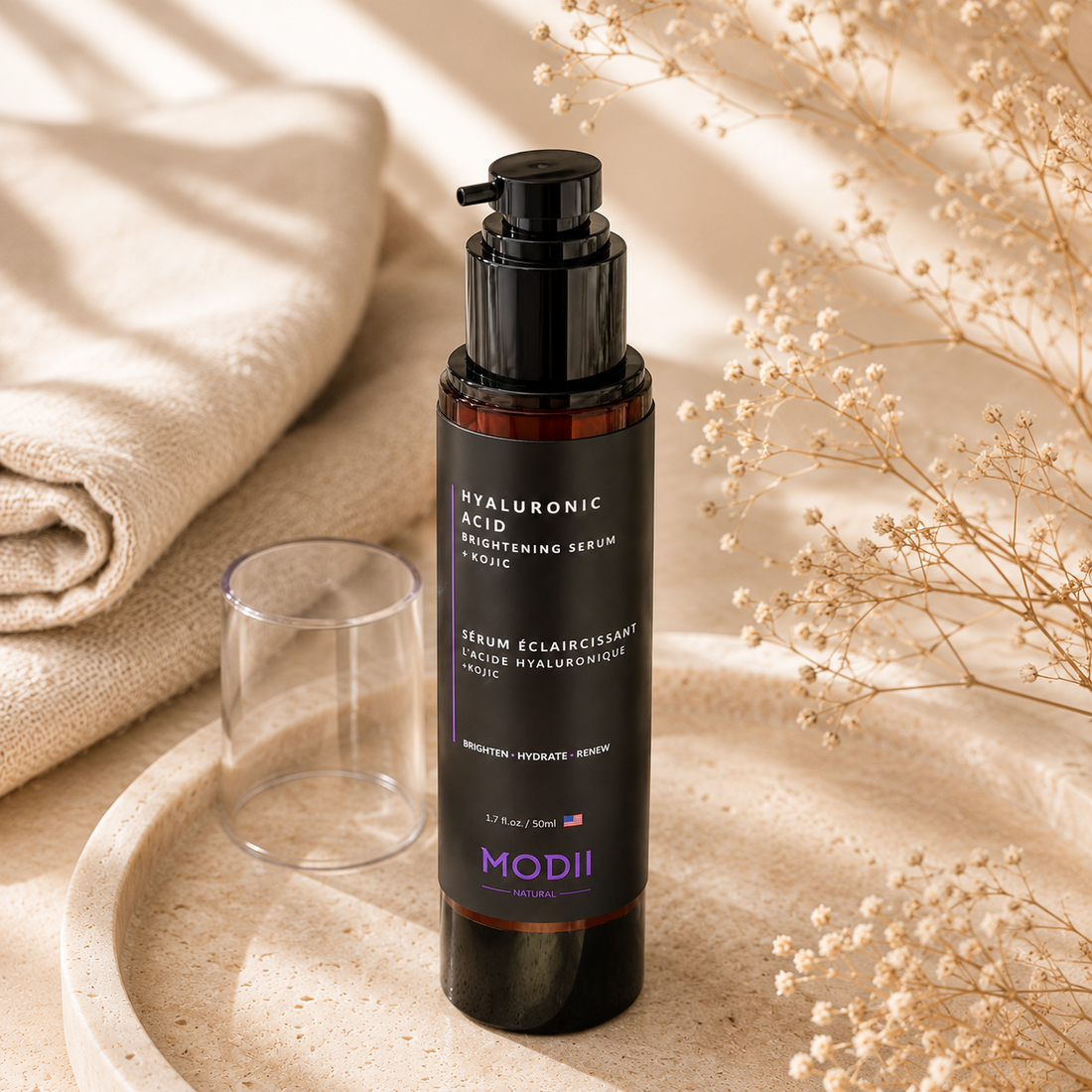 MODII Natural Hyaluronic Acid Brightening Serum + Kojic - 50ml