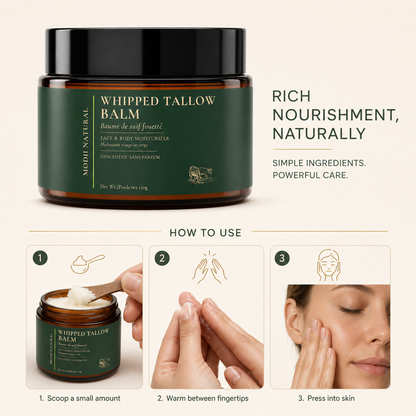 MODII Natural Whipped Tallow Balm (120g)