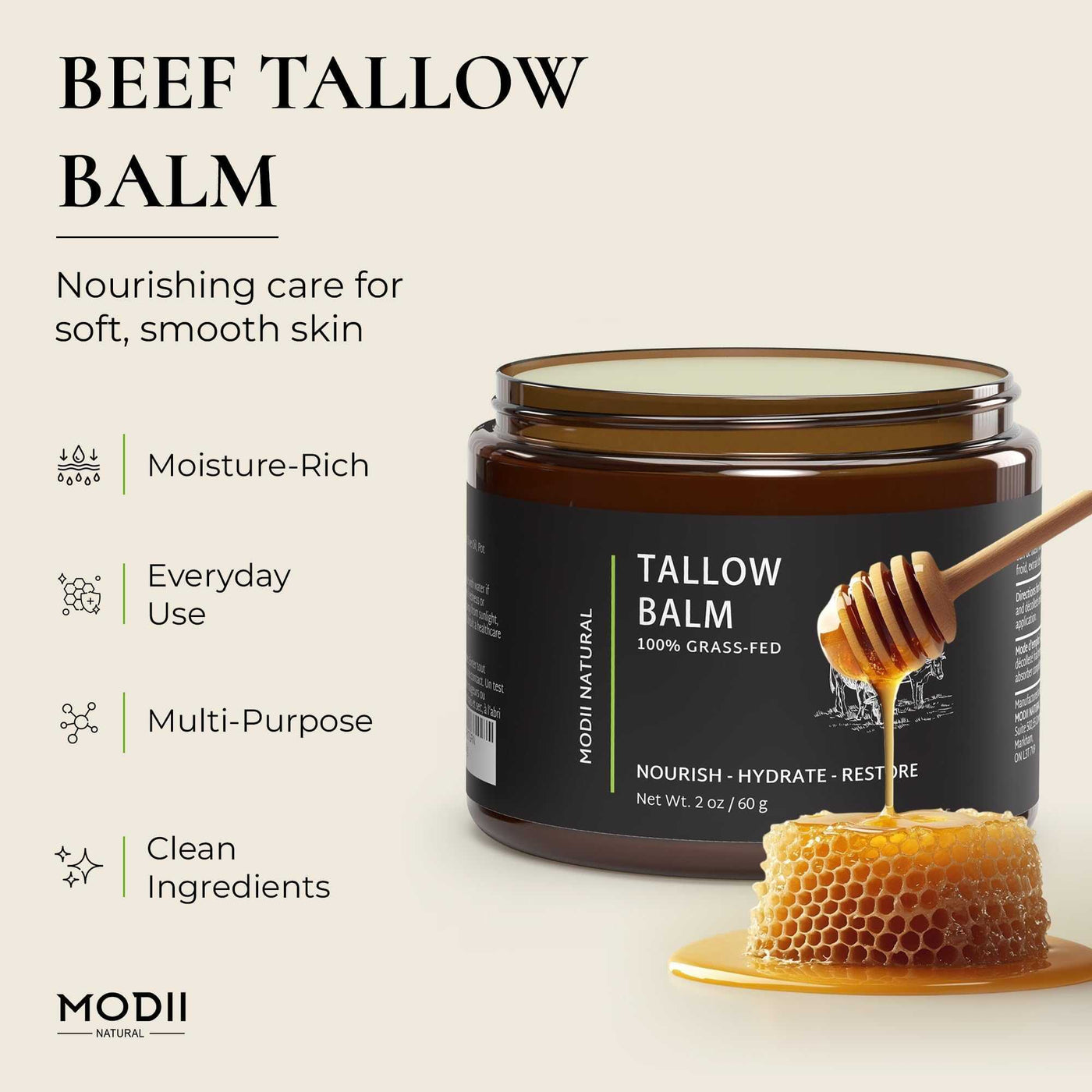Natural Handmade Tallow Balm