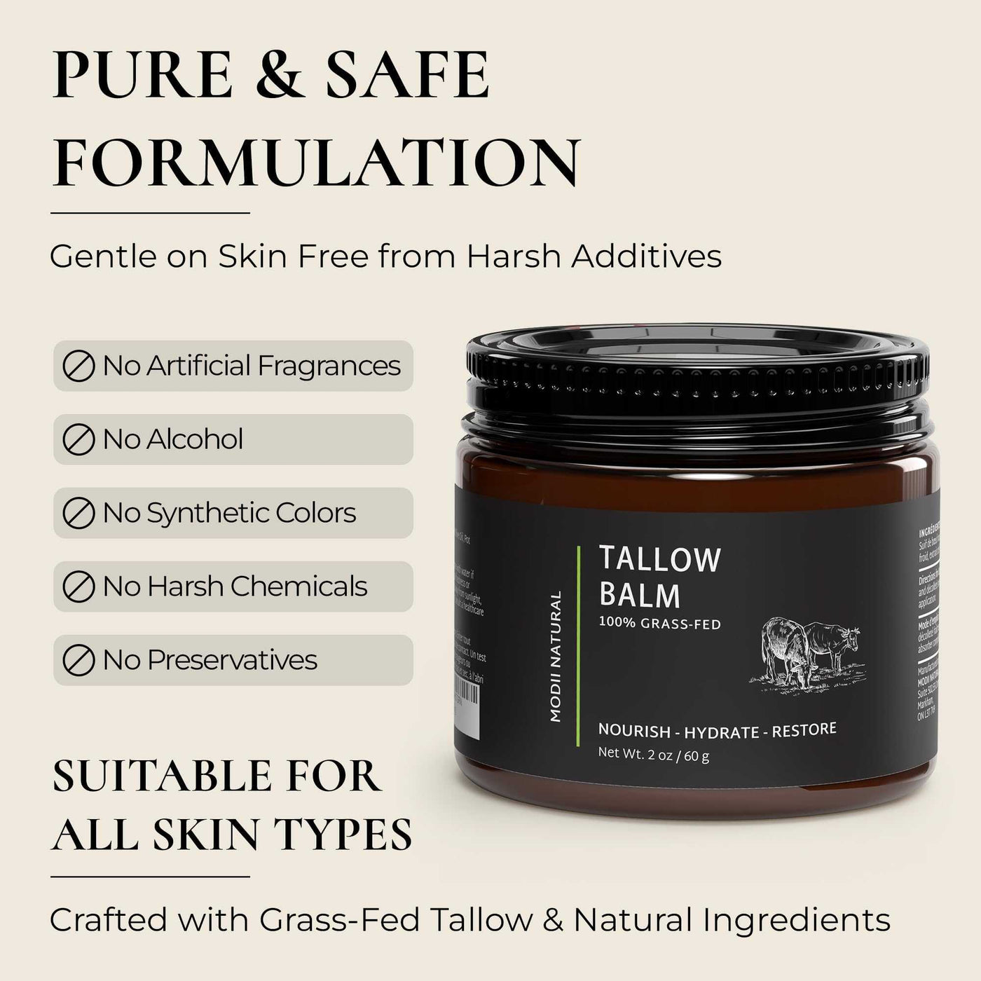 Natural Handmade Tallow Balm
