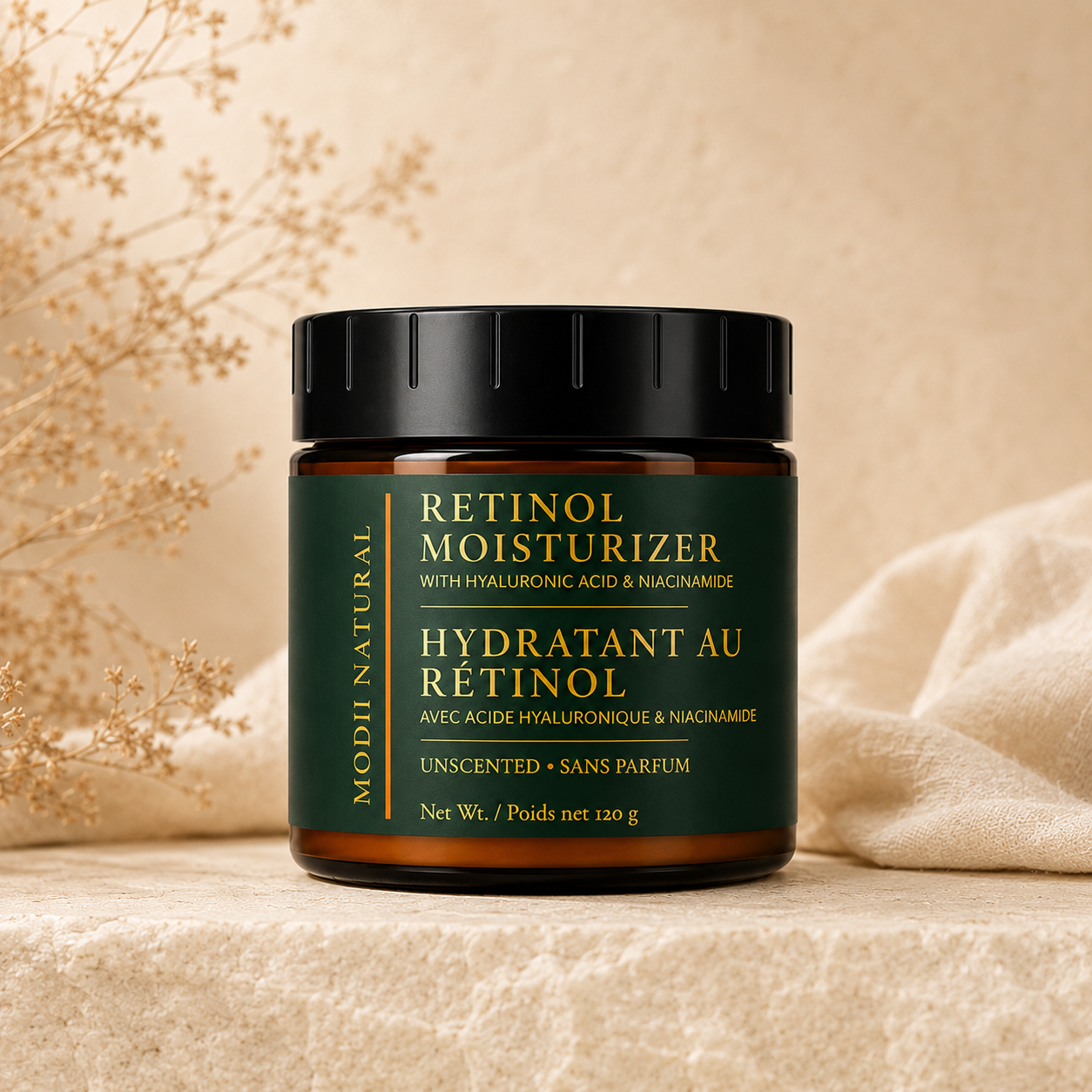 MODII Natural Retinol Face Moisturizer - 120ml