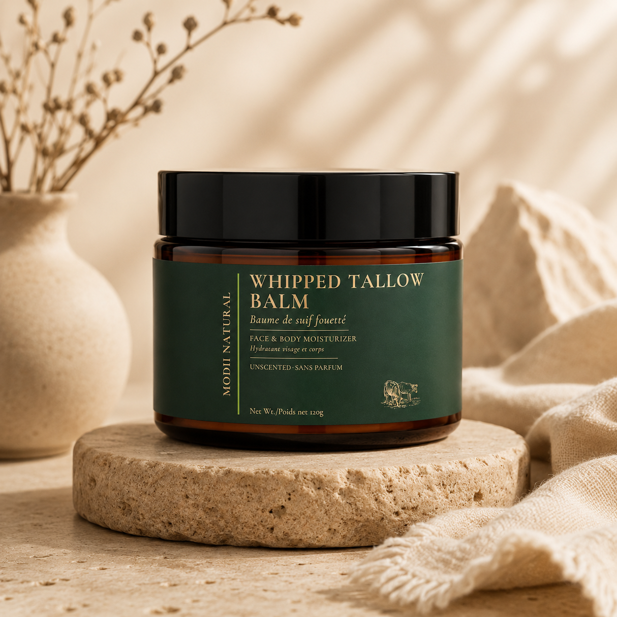 MODII Natural Whipped Tallow Balm (120g)